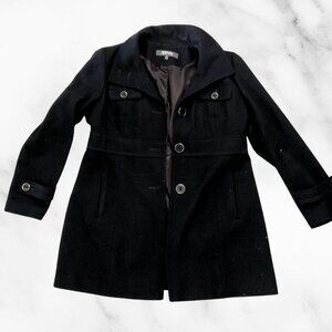 Kenneth Cole Reaction Black Pea Coat